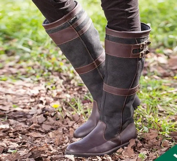 Minerva - Women's Waterproof Pull On Knee High Boots