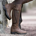Mireille - Women's Leather Waterproof Knee High Boots
