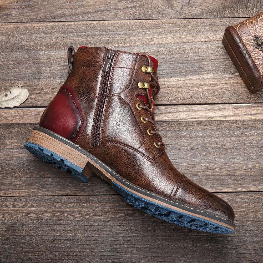 Nathaniel - Men's Leather Lace Up Boots