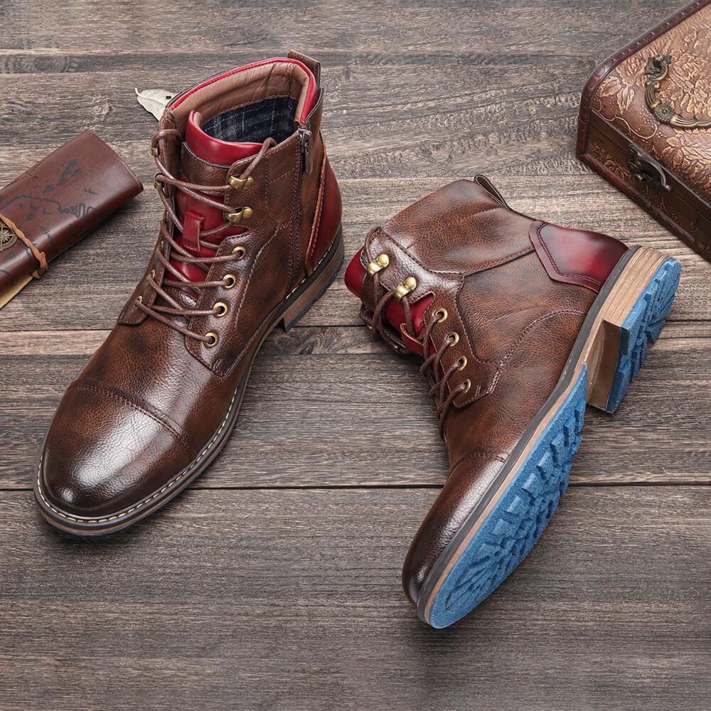 Nathaniel - Men's Leather Lace Up Boots