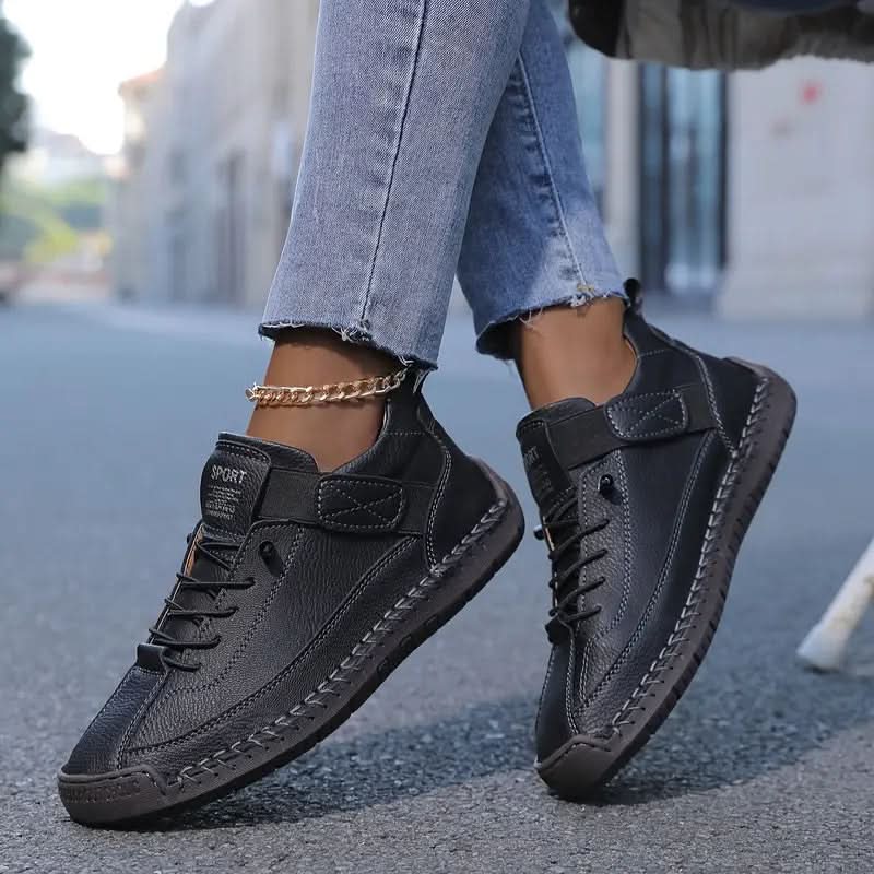 Nell - Women's Leather Slip On Sneakers