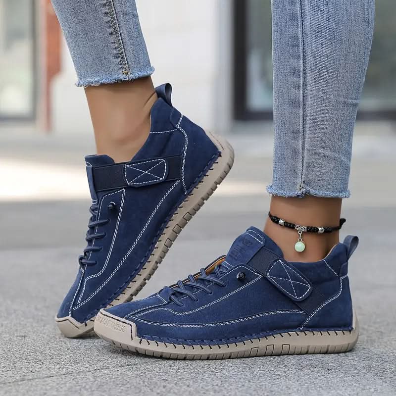 Nell - Women's Leather Slip On Sneakers