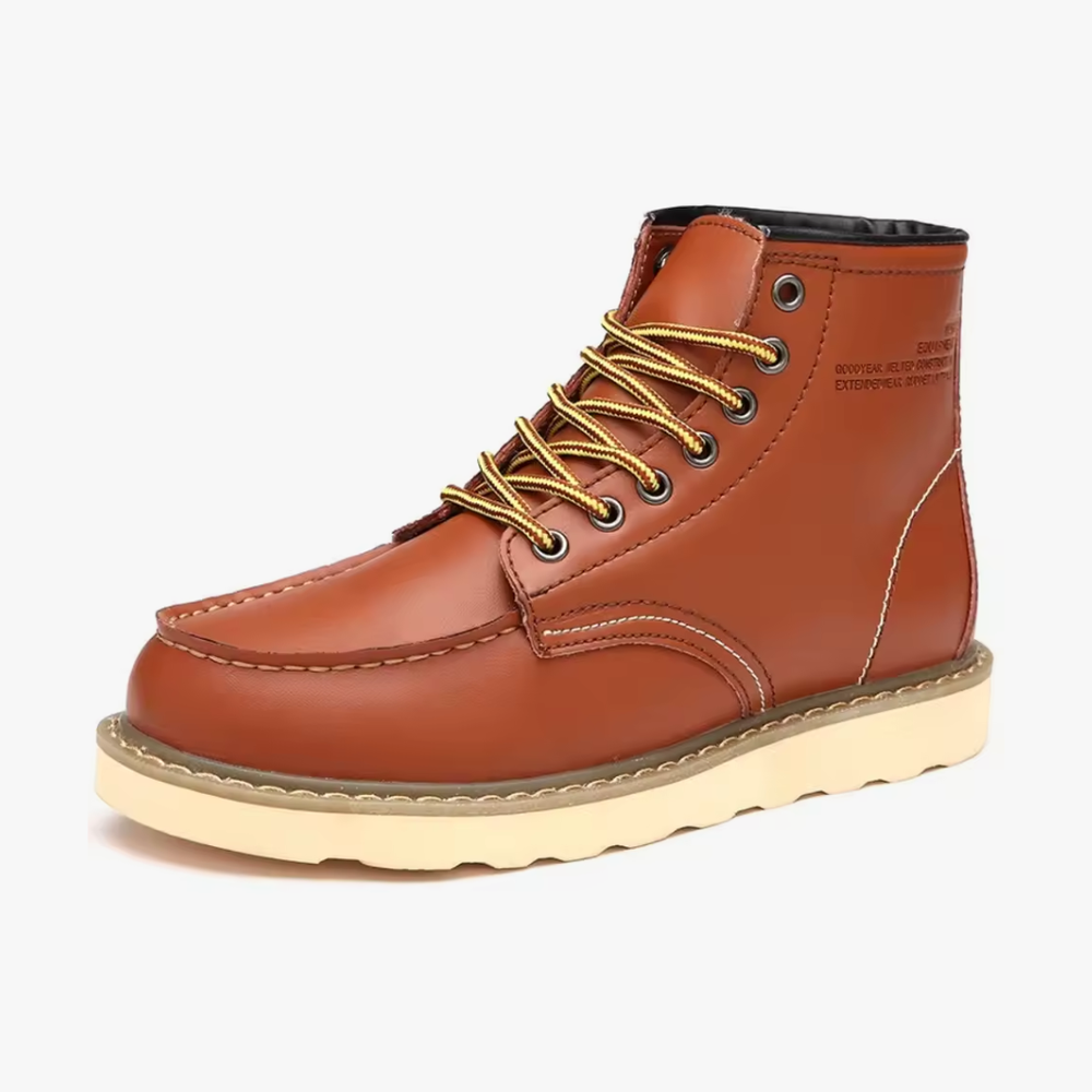 Nicodemus - Men's Leather Moc Toe Boots