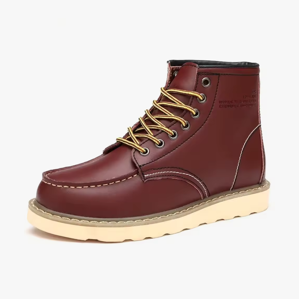 Nicodemus - Men's Leather Moc Toe Boots