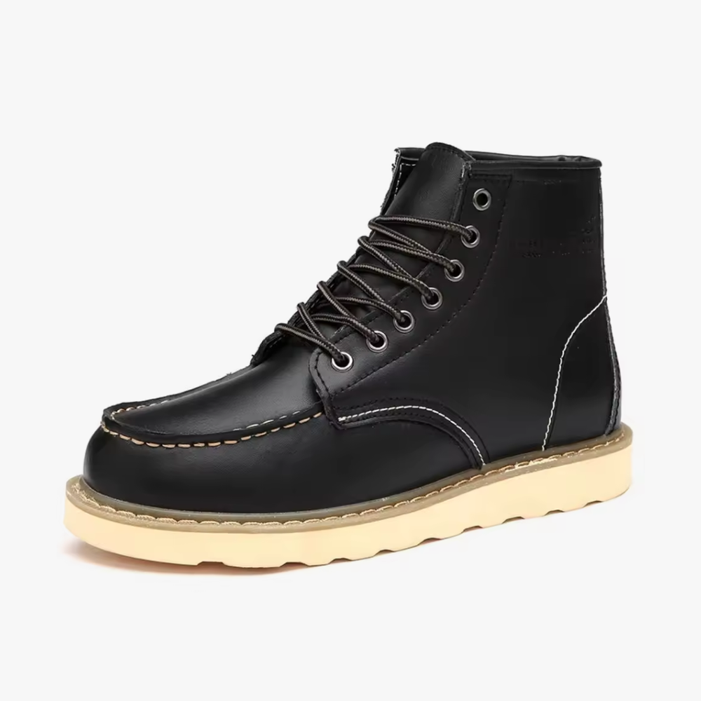 Nicodemus - Men's Leather Moc Toe Boots