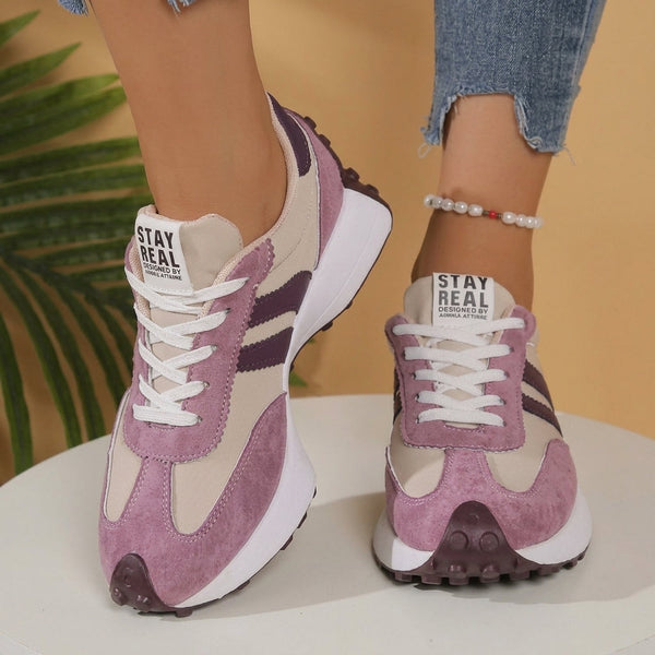 Noelle - Women's Lace Up Retro Sneakers