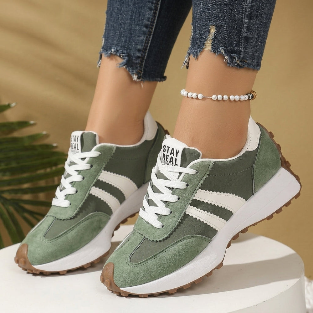 Noelle - Women's Lace Up Retro Sneakers