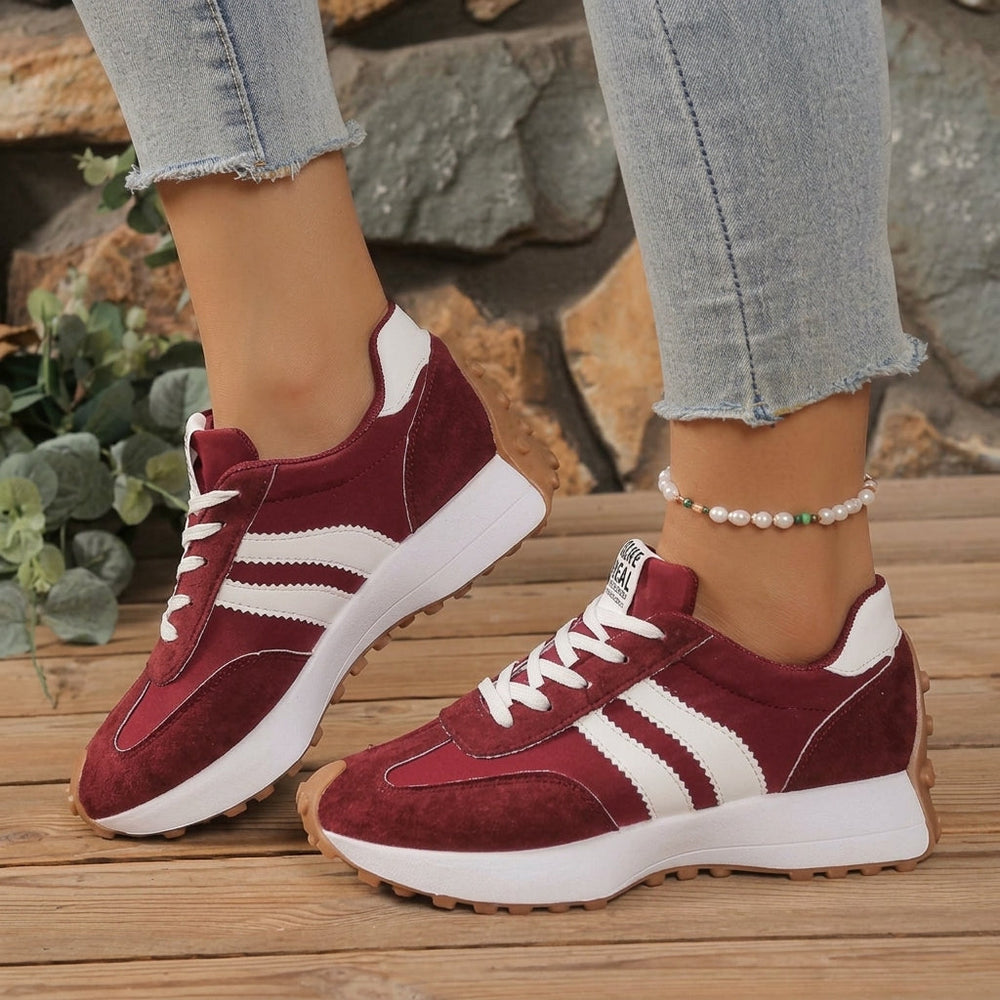 Noelle - Women's Lace Up Retro Sneakers