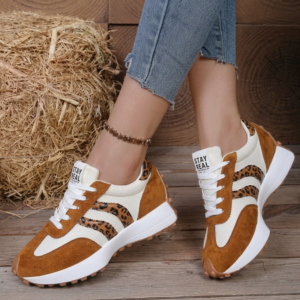Noelle - Women's Lace Up Retro Sneakers