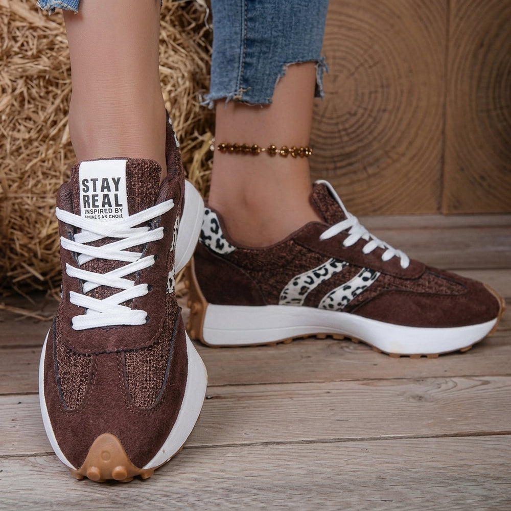 Noelle - Women's Lace Up Retro Sneakers