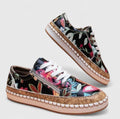 Octavia - Women's Floral Lace Up Sneakers