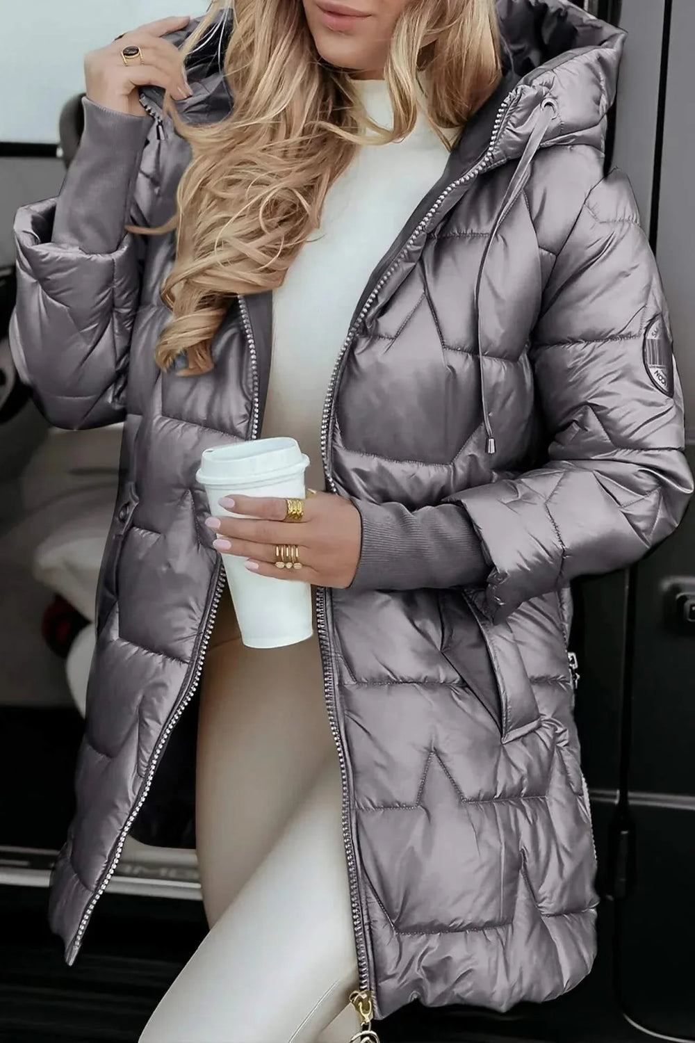 Perrine - Women's Quilted Hooded Coat