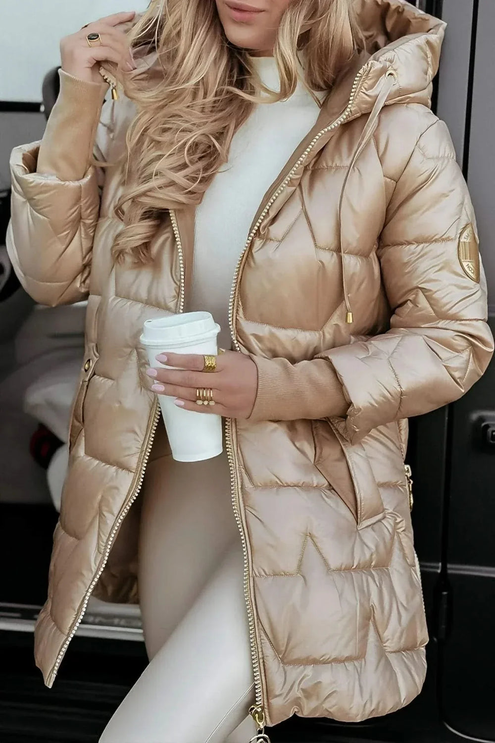 Perrine - Women's Quilted Hooded Coat