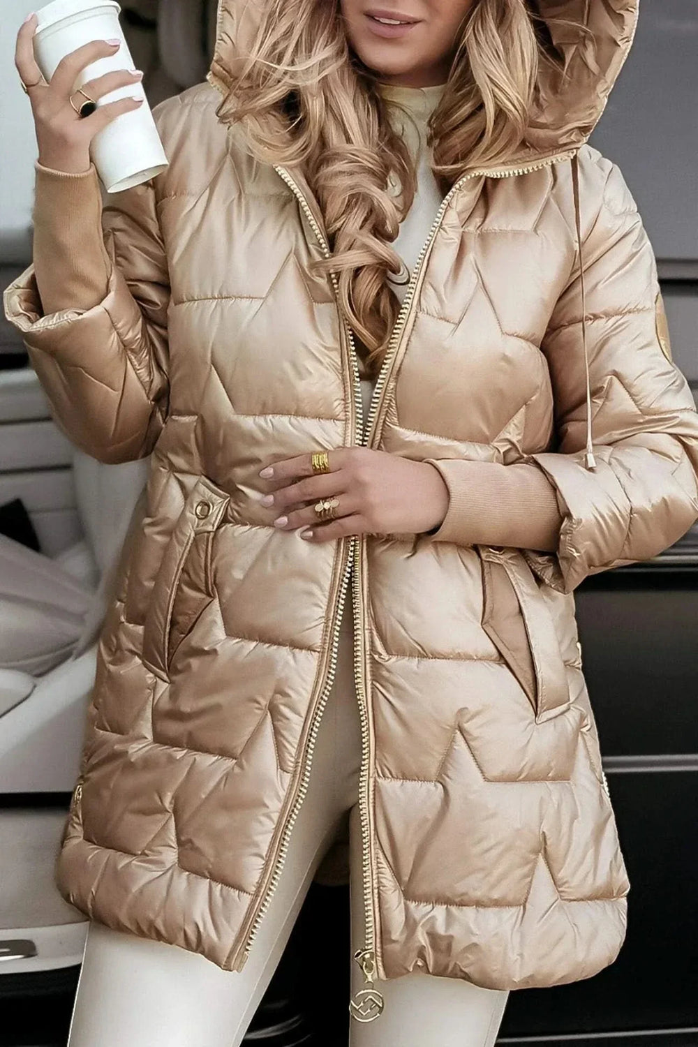 Perrine - Women's Quilted Hooded Coat