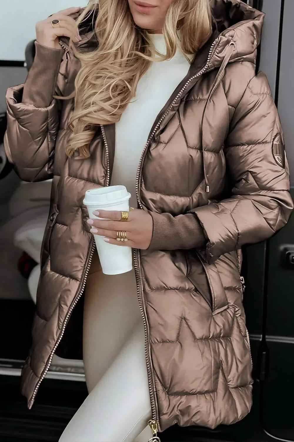 Perrine - Women's Quilted Hooded Coat