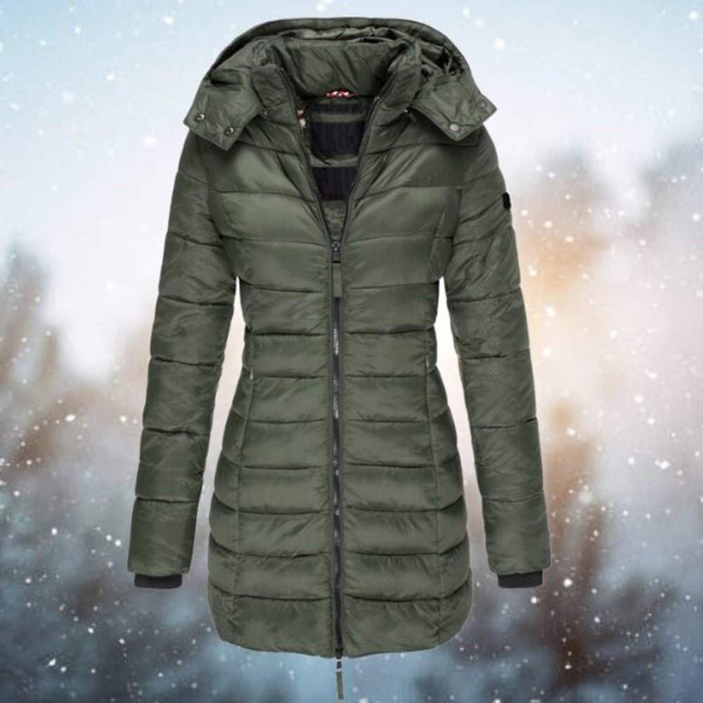 Petra - Women's Long Hooded Puffer Jacket