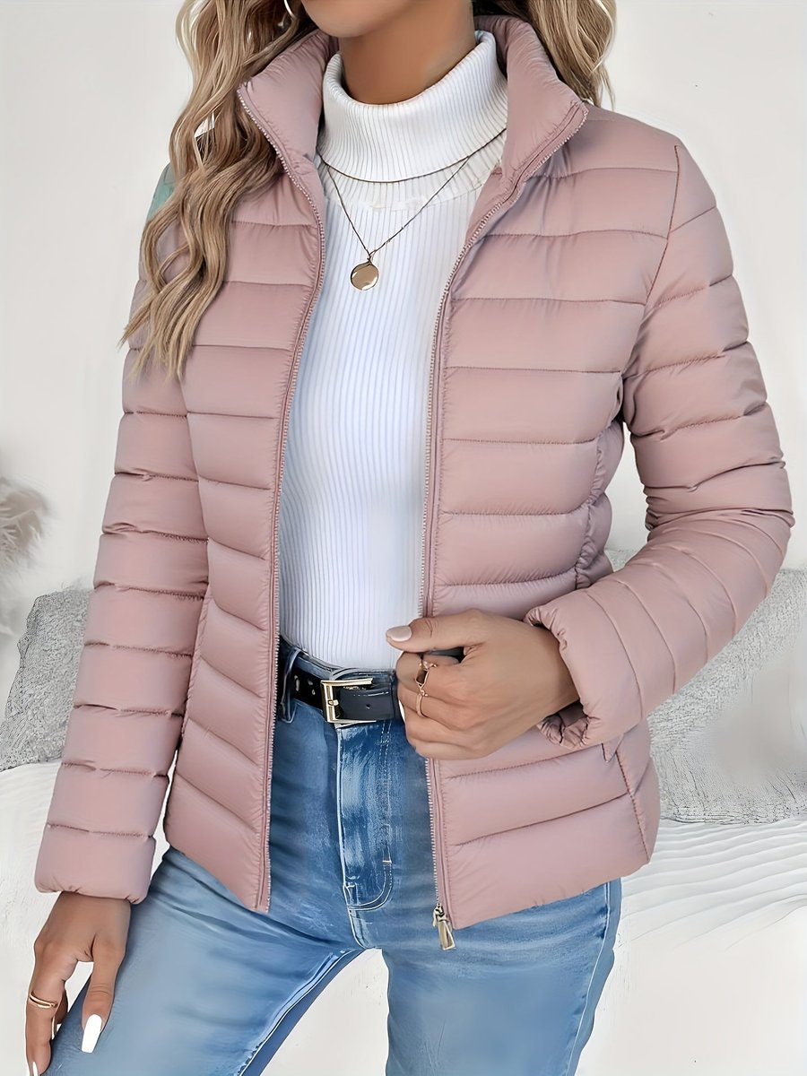 Phoebe - Women's Lightweight Stand Collar Puffer Jacket