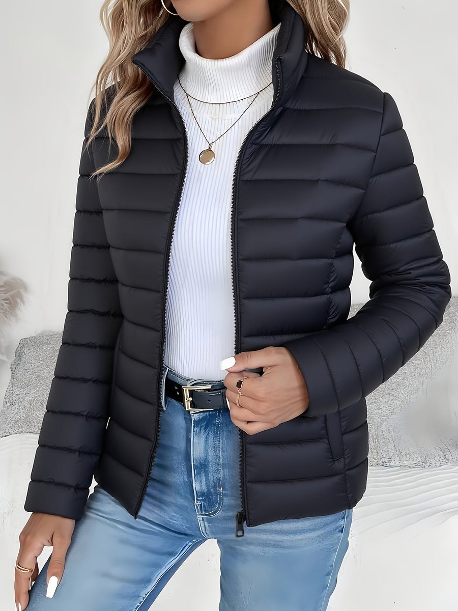 Phoebe - Women's Lightweight Stand Collar Puffer Jacket