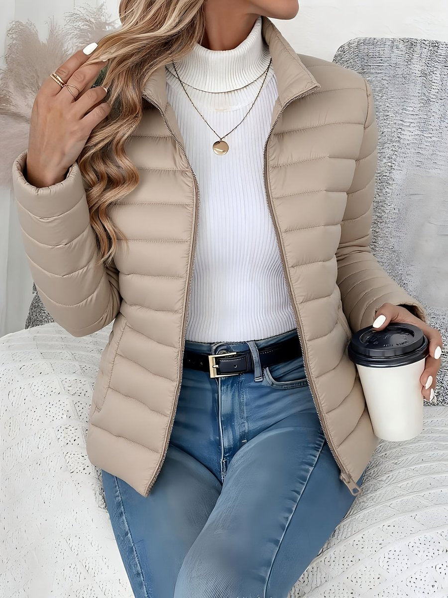 Phoebe - Women's Lightweight Stand Collar Puffer Jacket