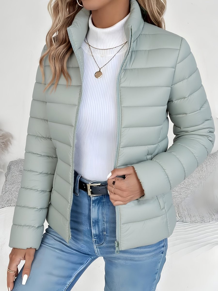 Phoebe - Women's Lightweight Stand Collar Puffer Jacket
