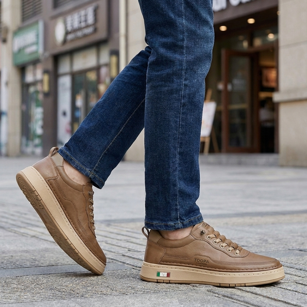 Reginald - Men's Leather Comfort Shoes