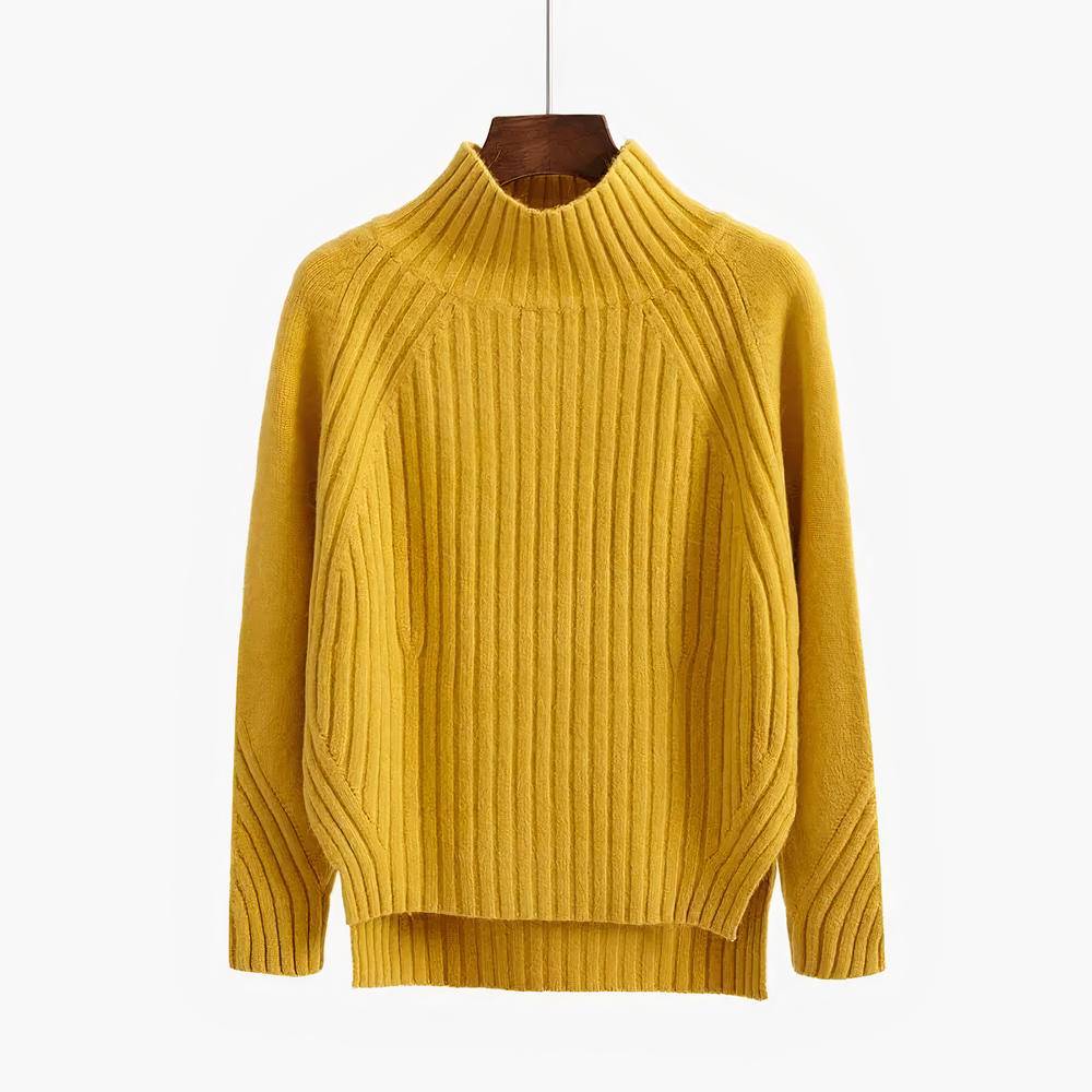 Romilly - Women's Knit Crew Neck Turtleneck Sweater