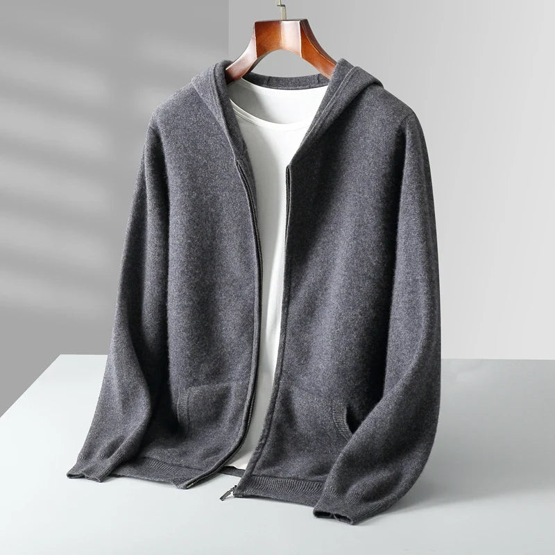 Rupert - Men's Knit Zip Up Sweater