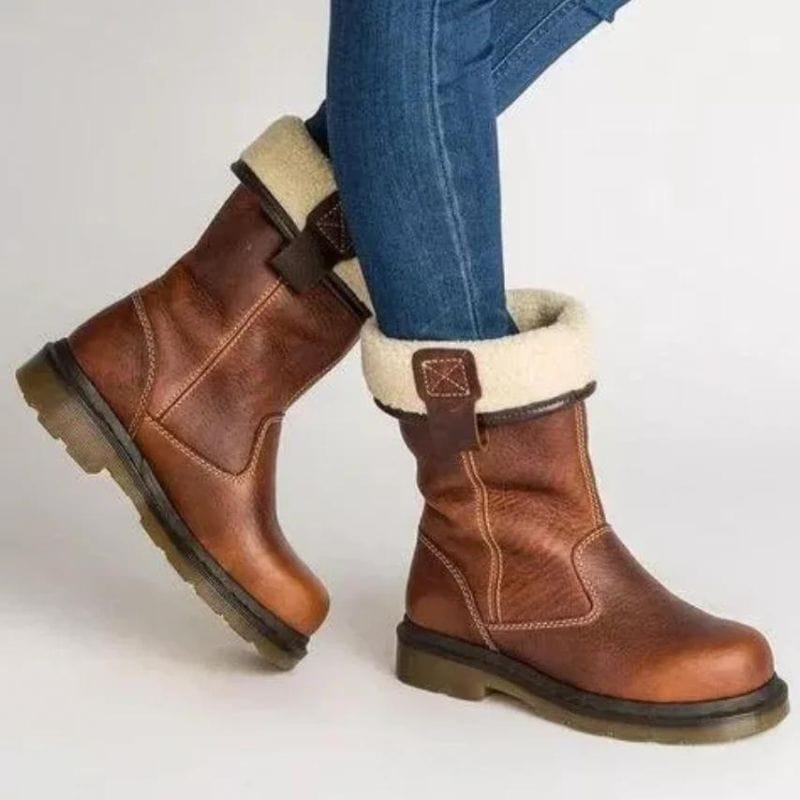 Seraphine - Women's Leather Mid Calf Winter Boots