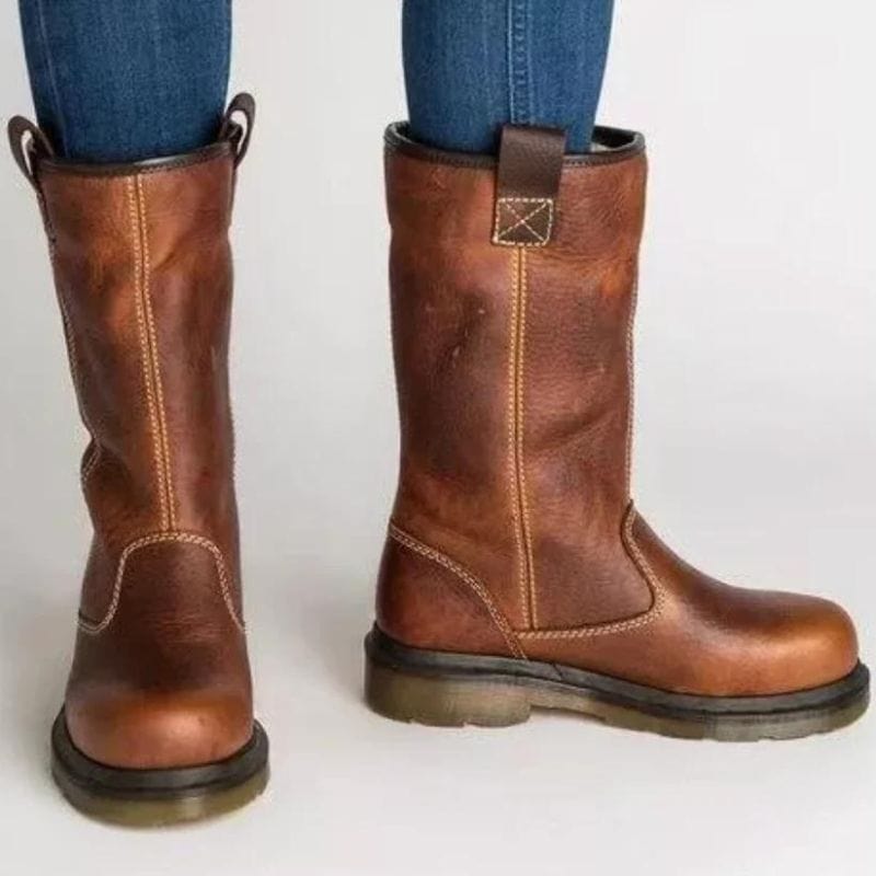 Seraphine - Women's Leather Mid Calf Winter Boots