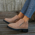 Sibylle - Women's Suede Zip Up Winter Boots