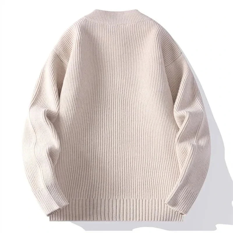 Sigmund - Men's Ribbed Zip Up Sweater