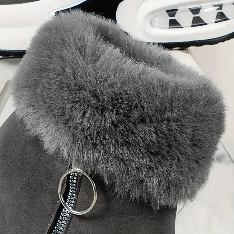 Simone - Women's Fur Cuff Platform Winter Boots