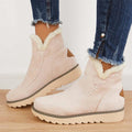Solveig - Women's Fur Lined Slip On Winter Boots