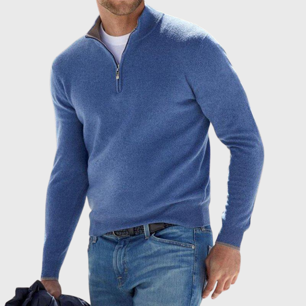 Sylvain - Men's Knit Zip Up Sweater