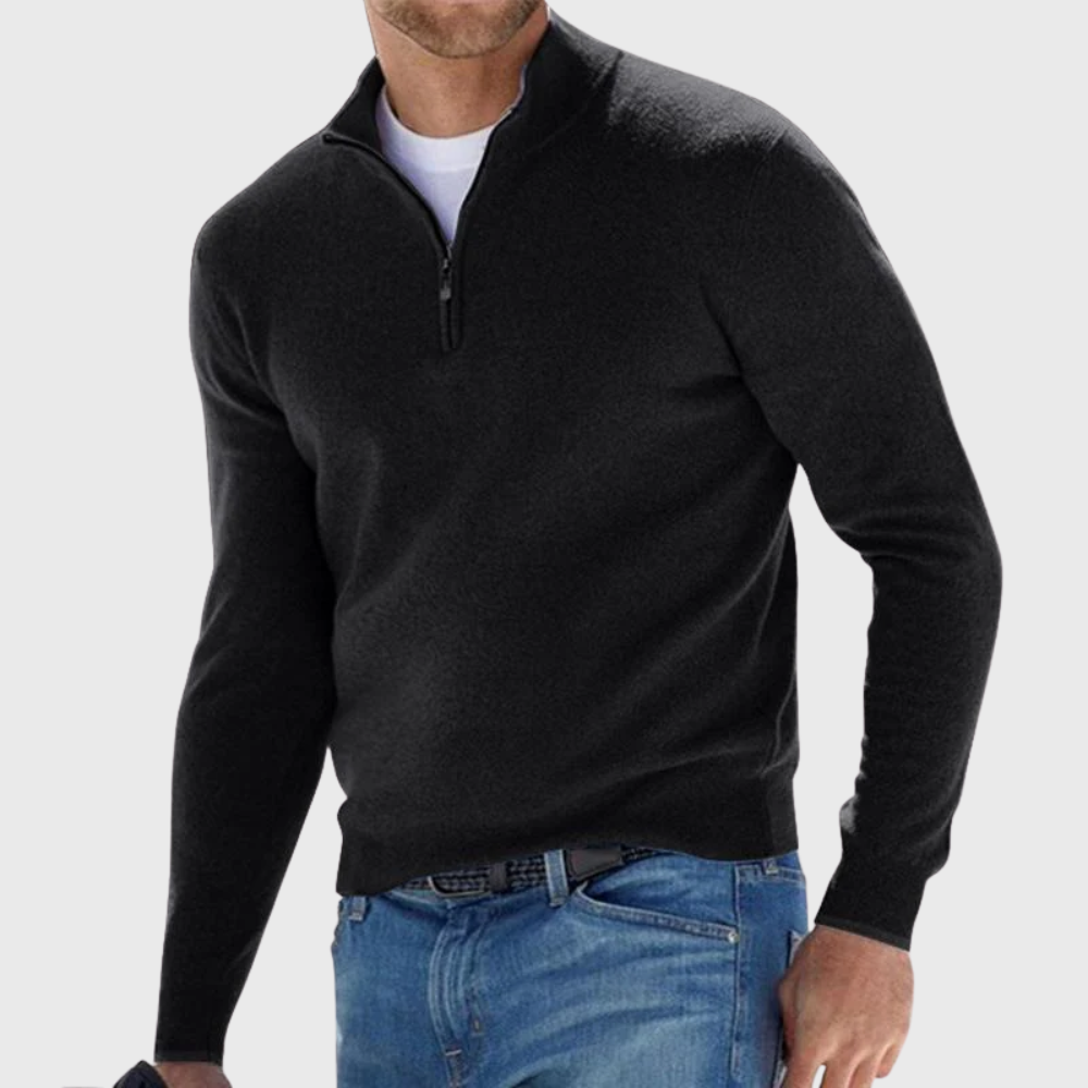Sylvain - Men's Knit Zip Up Sweater