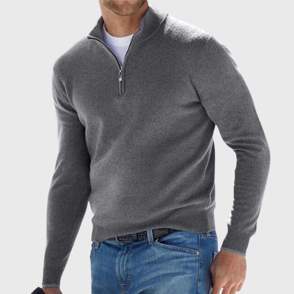 Sylvain - Men's Knit Zip Up Sweater
