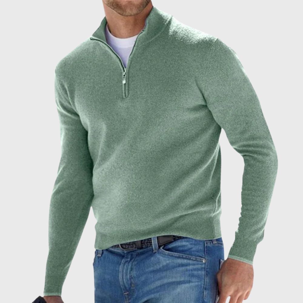 Sylvain - Men's Knit Zip Up Sweater