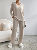 Tabitha - Women's Knit Two Piece Lounge Set