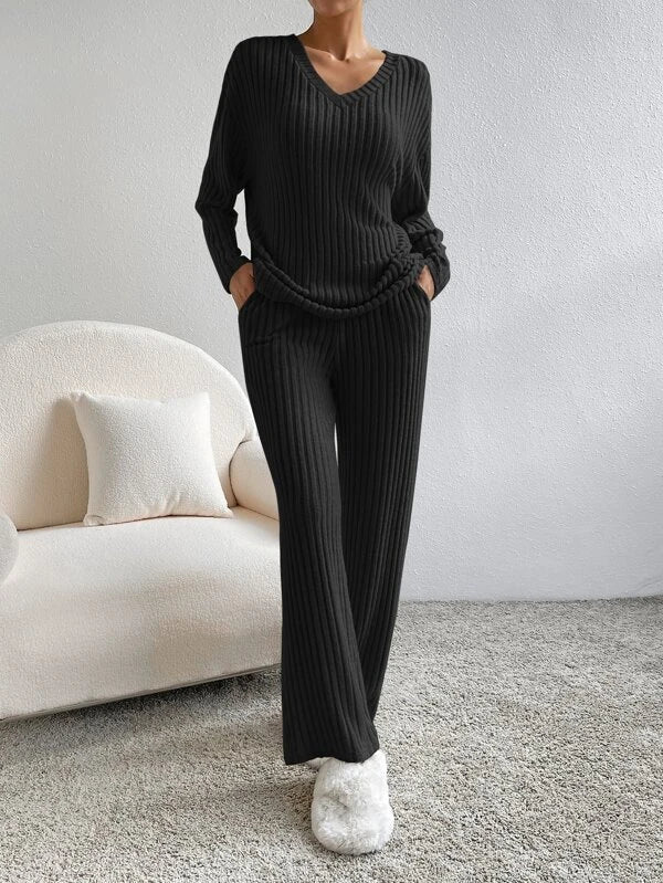 Tabitha - Women's Knit Two Piece Lounge Set
