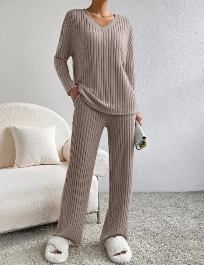 Tabitha - Women's Knit Two Piece Lounge Set