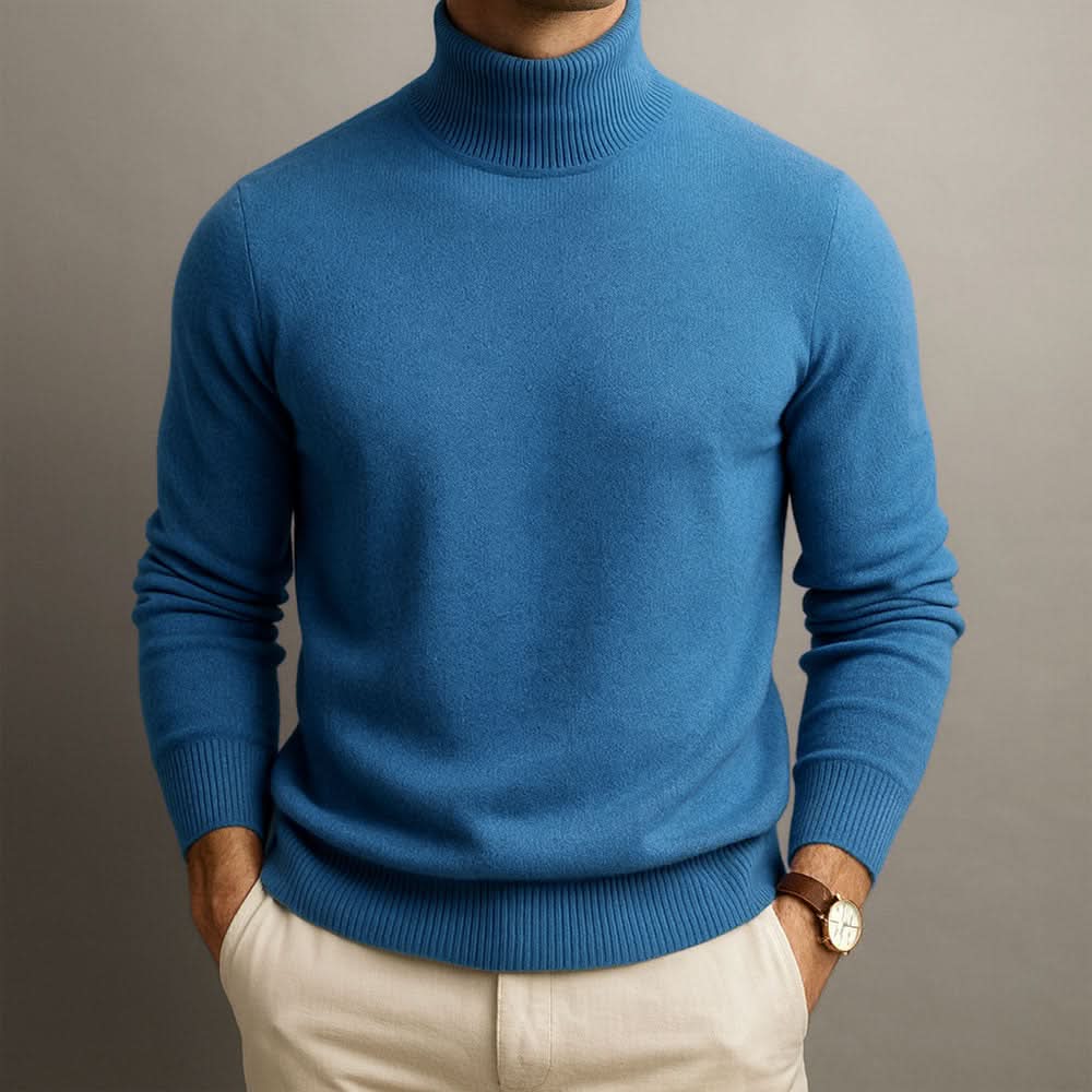 Thibault - Men's Slim Fit Knit Turtleneck Sweater