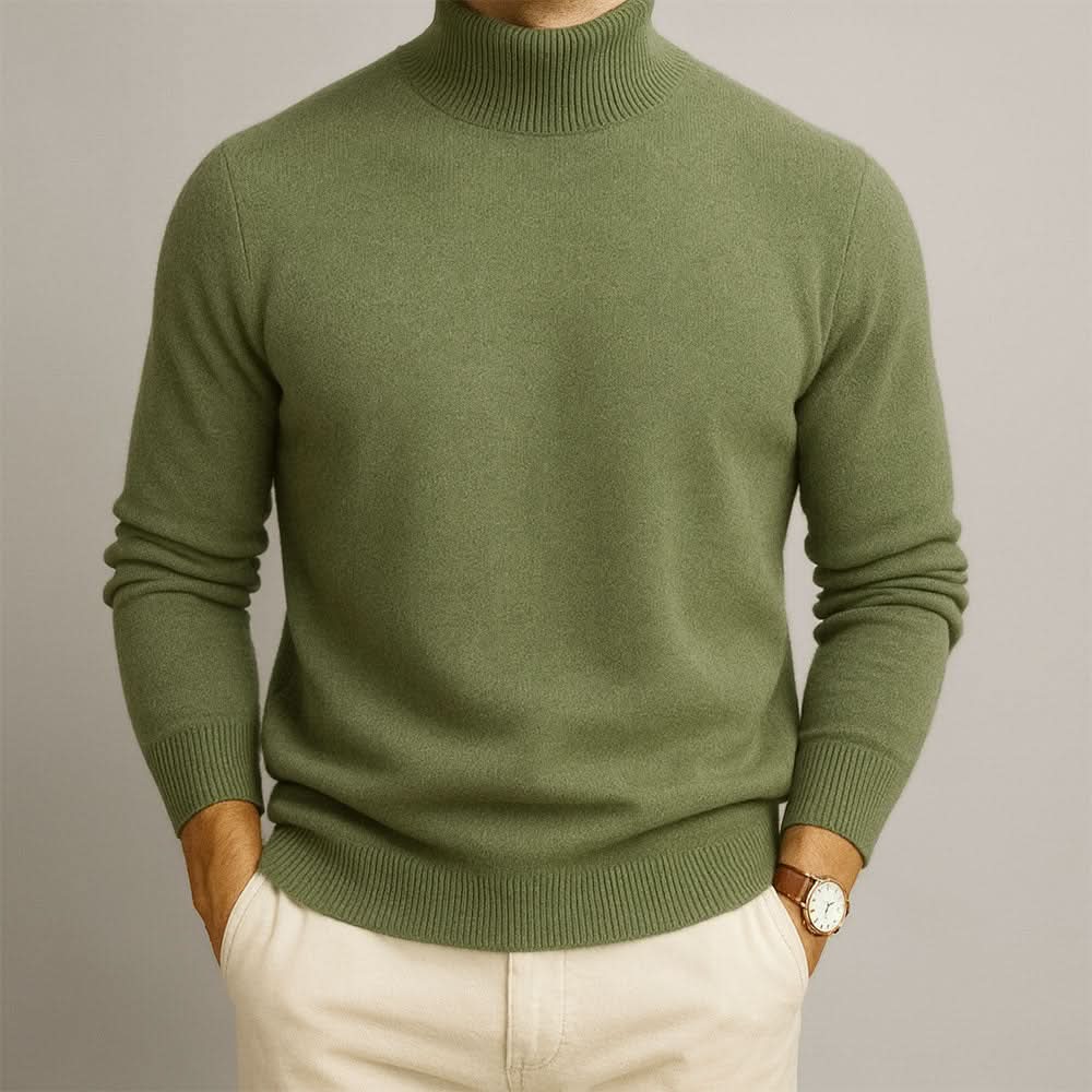 Thibault - Men's Slim Fit Knit Turtleneck Sweater