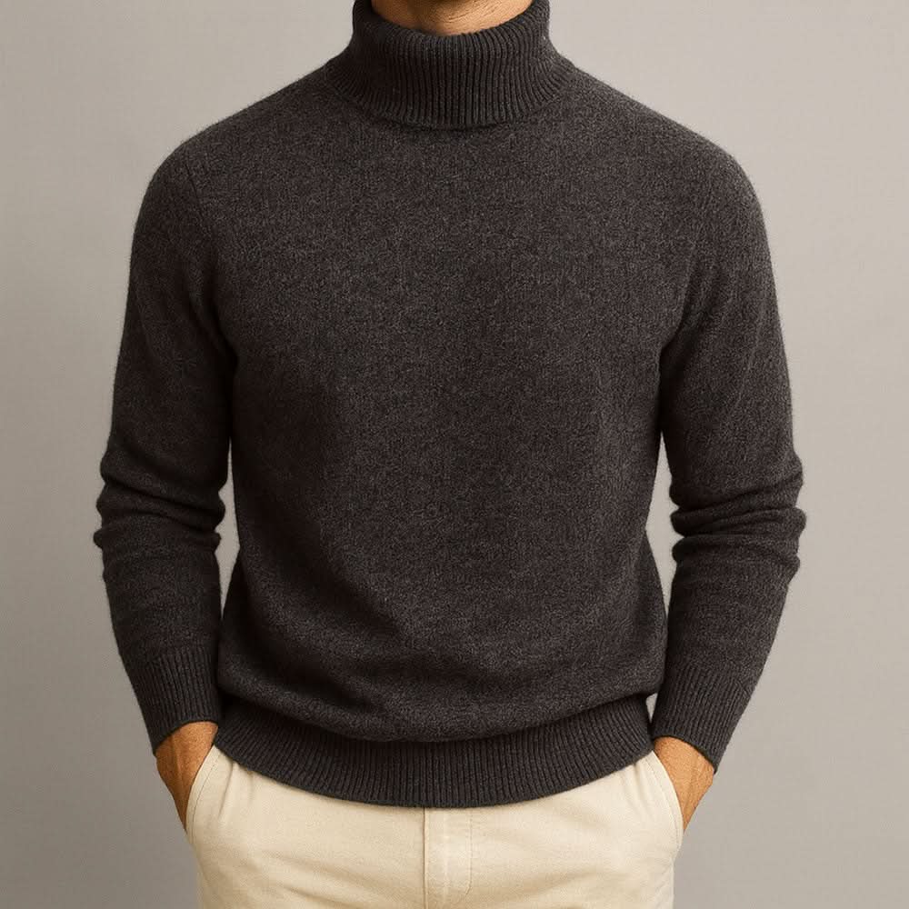 Thibault - Men's Slim Fit Knit Turtleneck Sweater