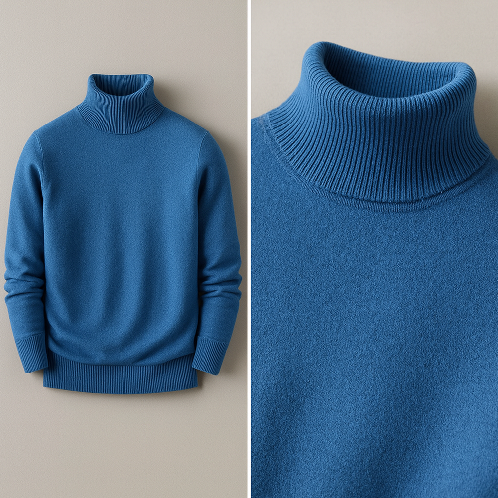 Thibault - Men's Slim Fit Knit Turtleneck Sweater
