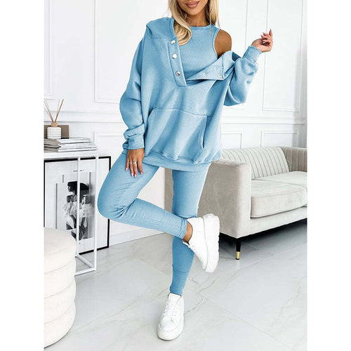 Thora - Women's Sweatshirt Two Piece Lounge Set