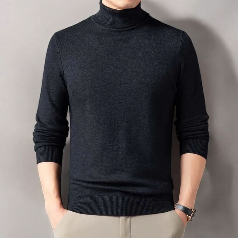 Tobias - Men's Ribbed Knit Turtleneck Sweater