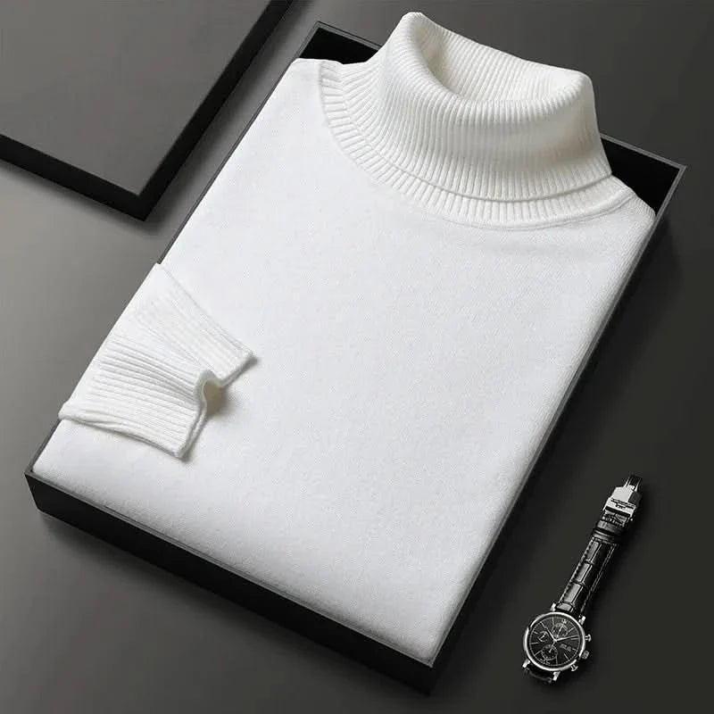 Tobias - Men's Ribbed Knit Turtleneck Sweater