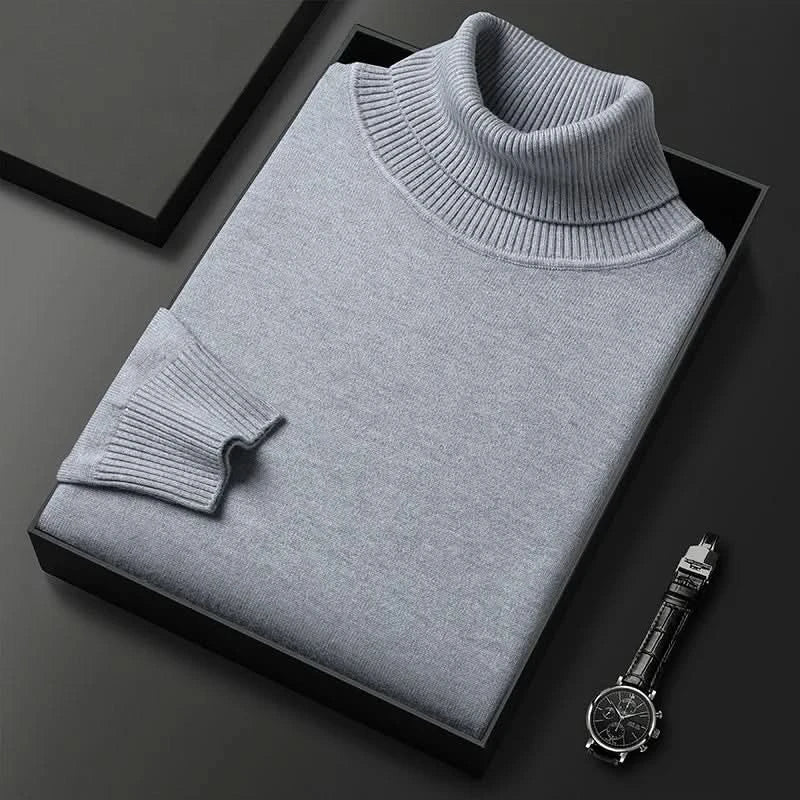 Tobias - Men's Ribbed Knit Turtleneck Sweater