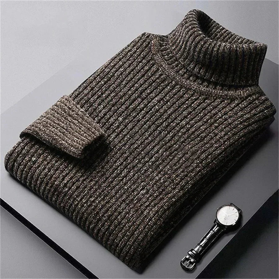 Torsten - Men's Ribbed Knit Turtleneck Sweater