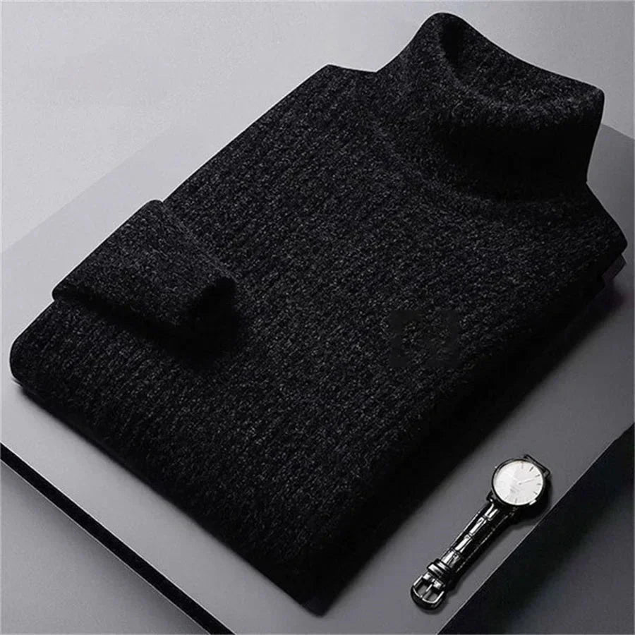 Torsten - Men's Ribbed Knit Turtleneck Sweater